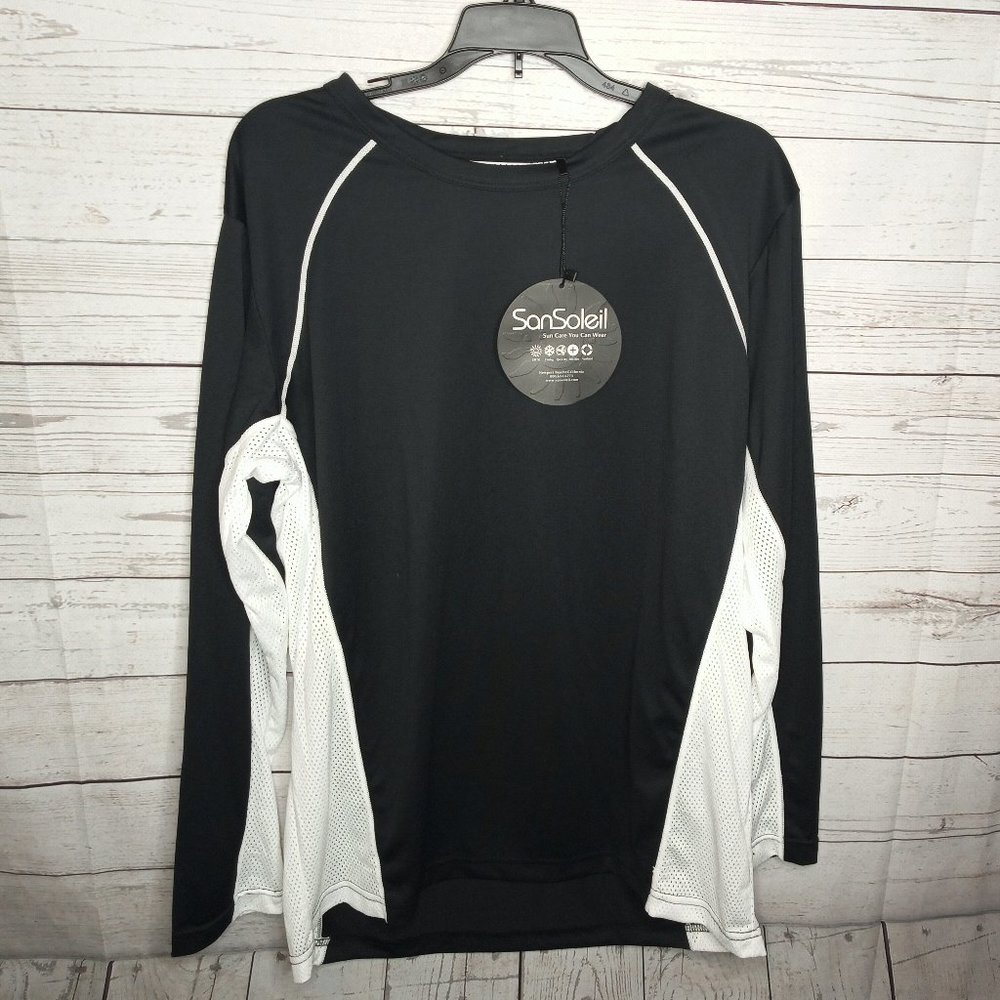 SAN SOLEIL UPF 50 MEN'S  L/S GOLF TOP SHIRT